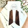 Angled Bar Earrings: Vintage Cowboy