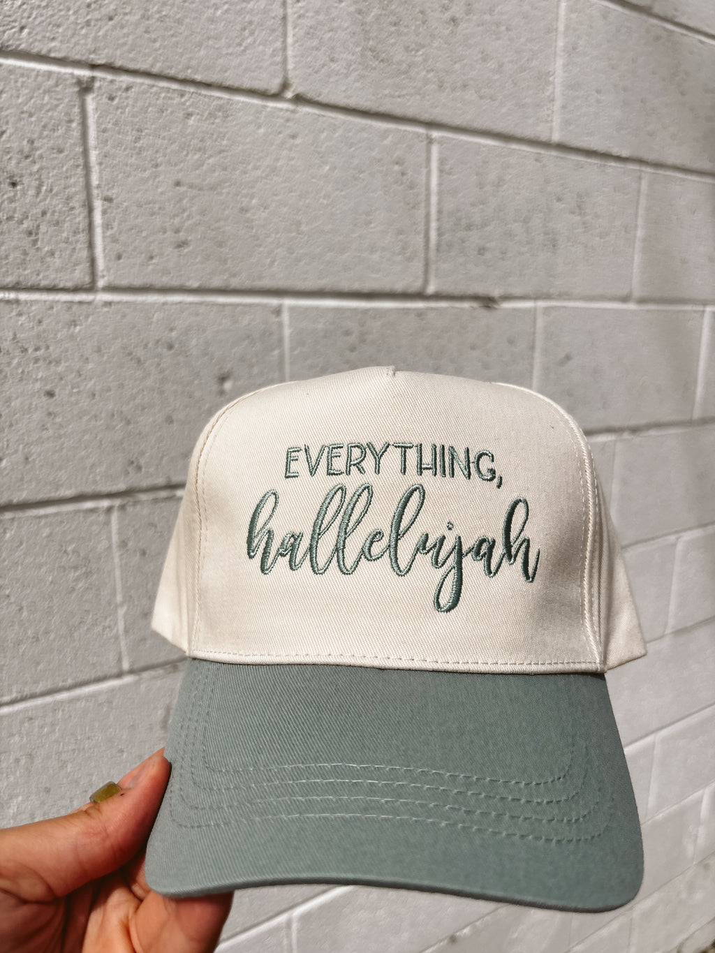 Everything Hallelujah Embroidered Hat