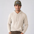 Men's Lichen Stretch Flannel Hooded Henley