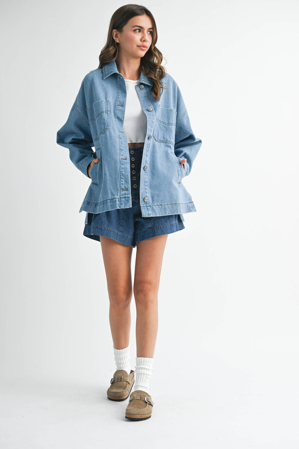 5158GK Relaxed Fit Utility Denim Jacket