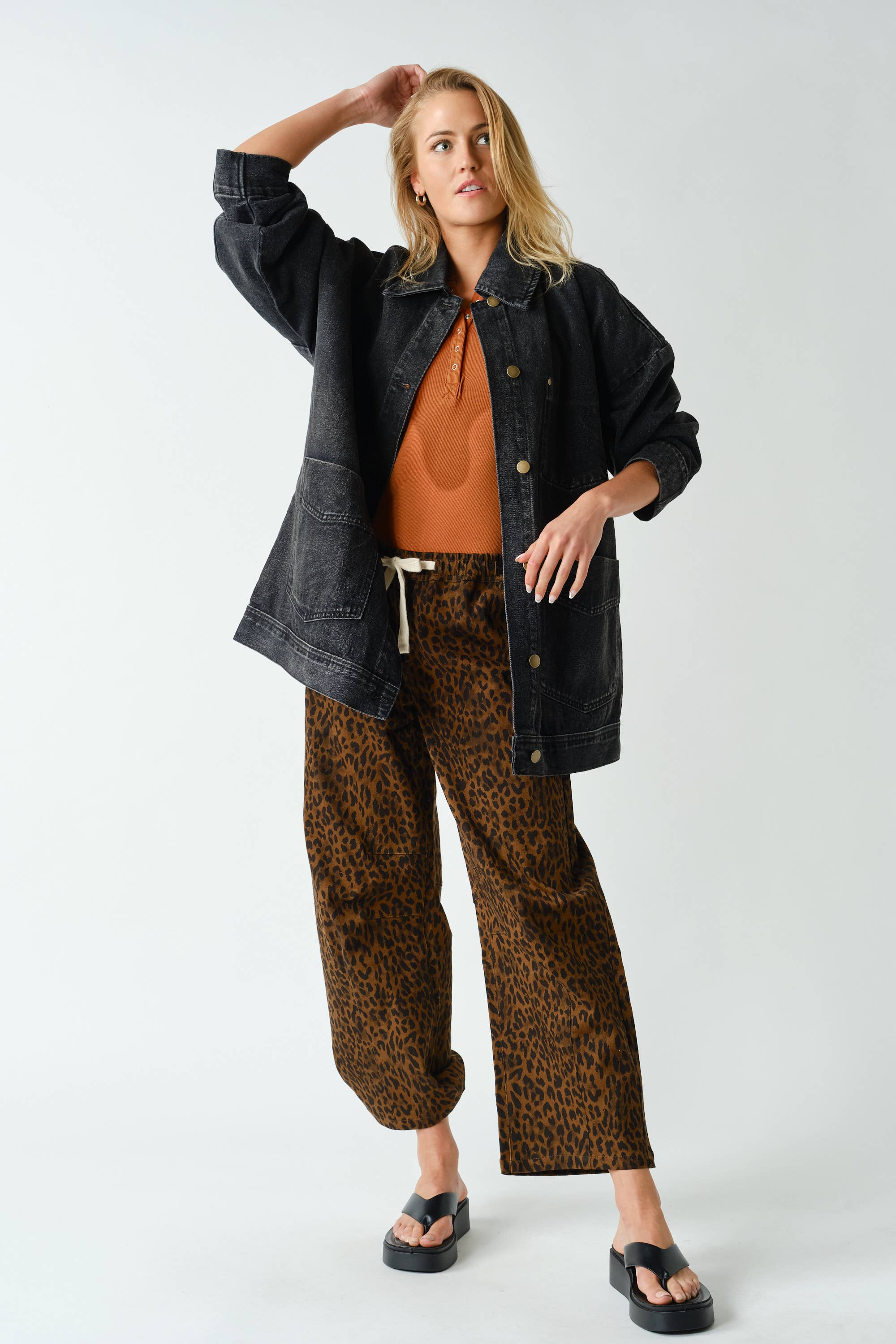 Boxy-Cut Denim Jacket