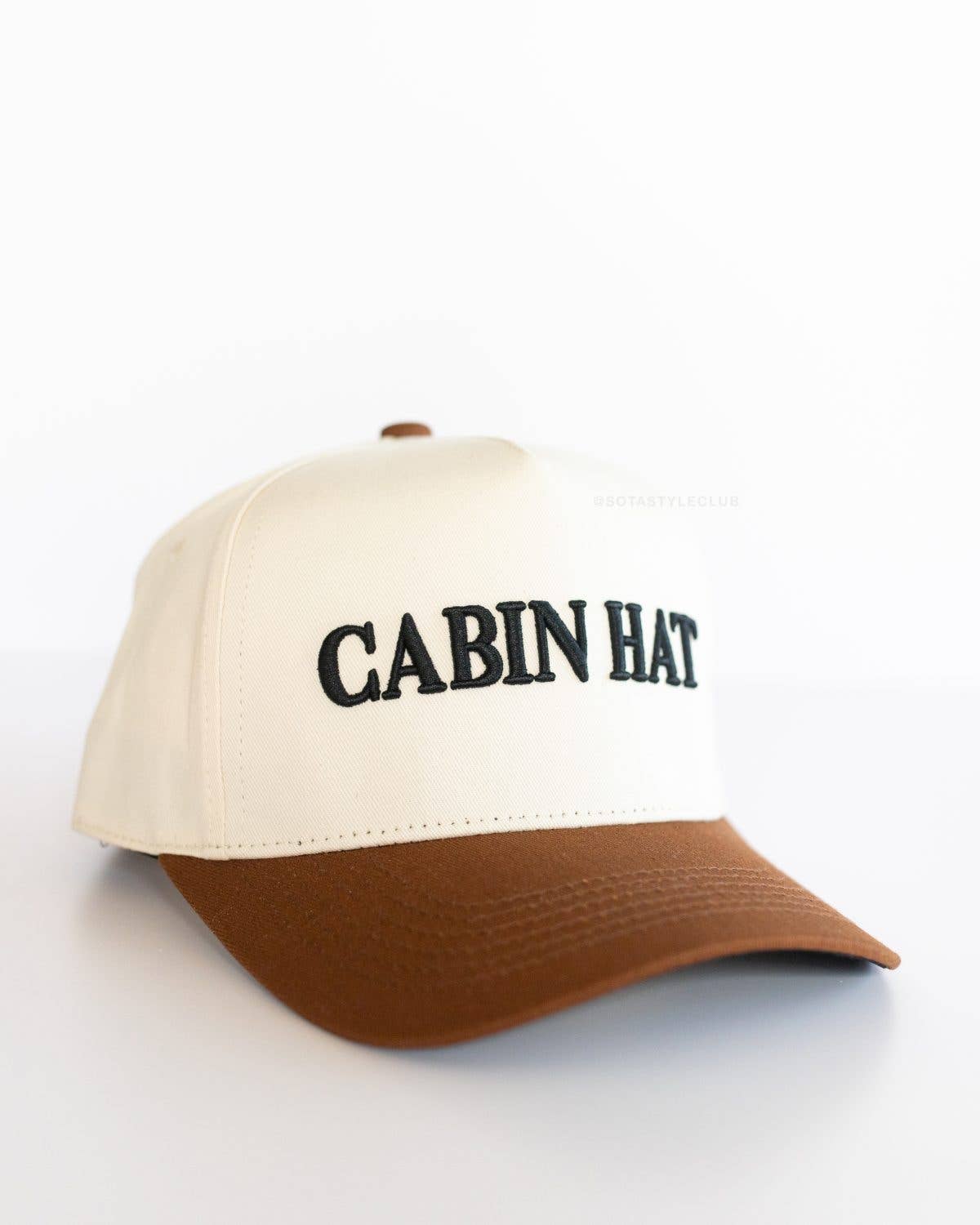 Cabin Hat - Midwest Trucker Hat Brown, Black, & Cream