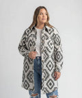Women's Shay Plus Size Faux Wool Long Button Coat