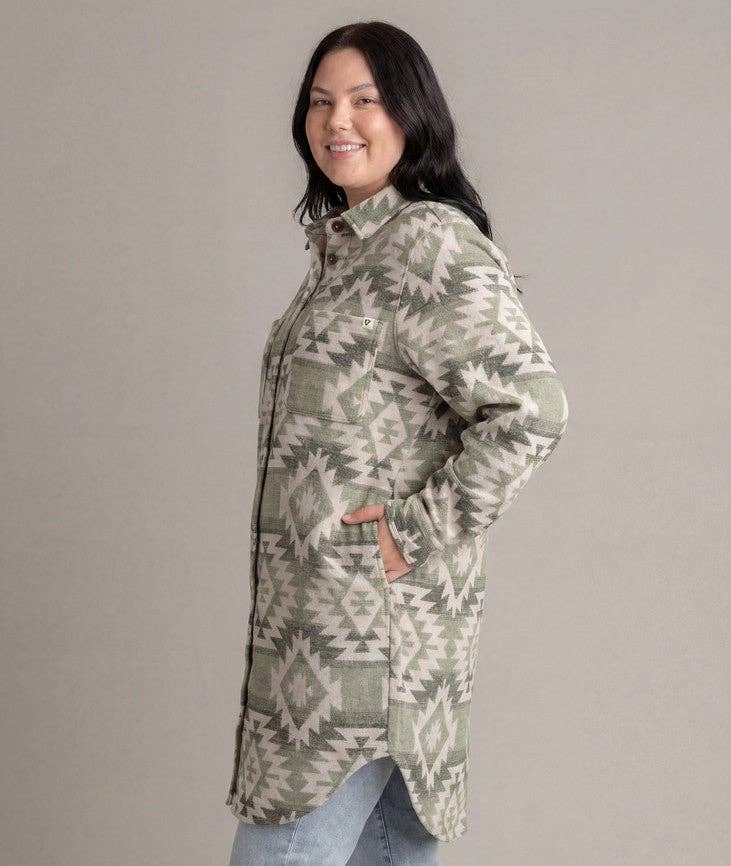 Women's Shay Plus Size Faux Wool Long Button Coat