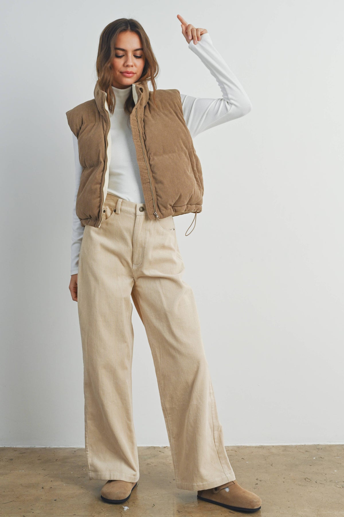 Fall Adoreme Corduroy Puffer Vest