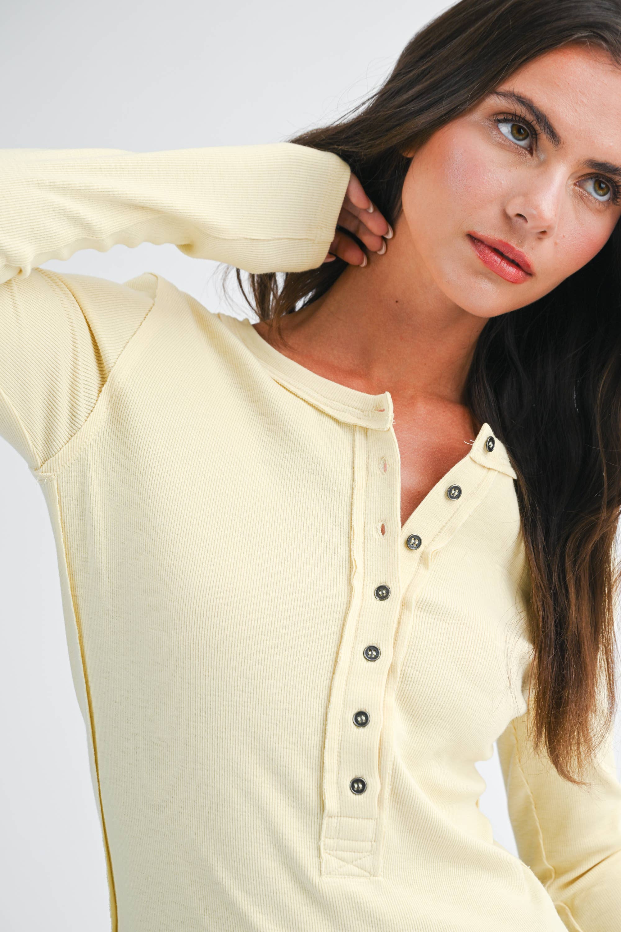 Henley Long Sleeve Top