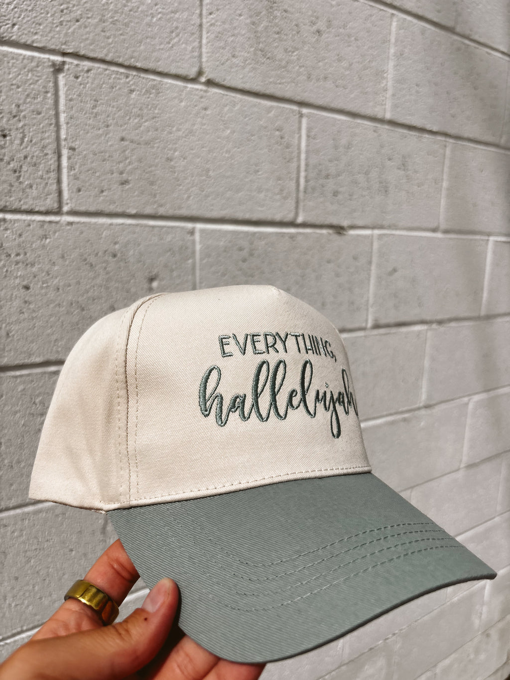 Everything Hallelujah Embroidered Hat