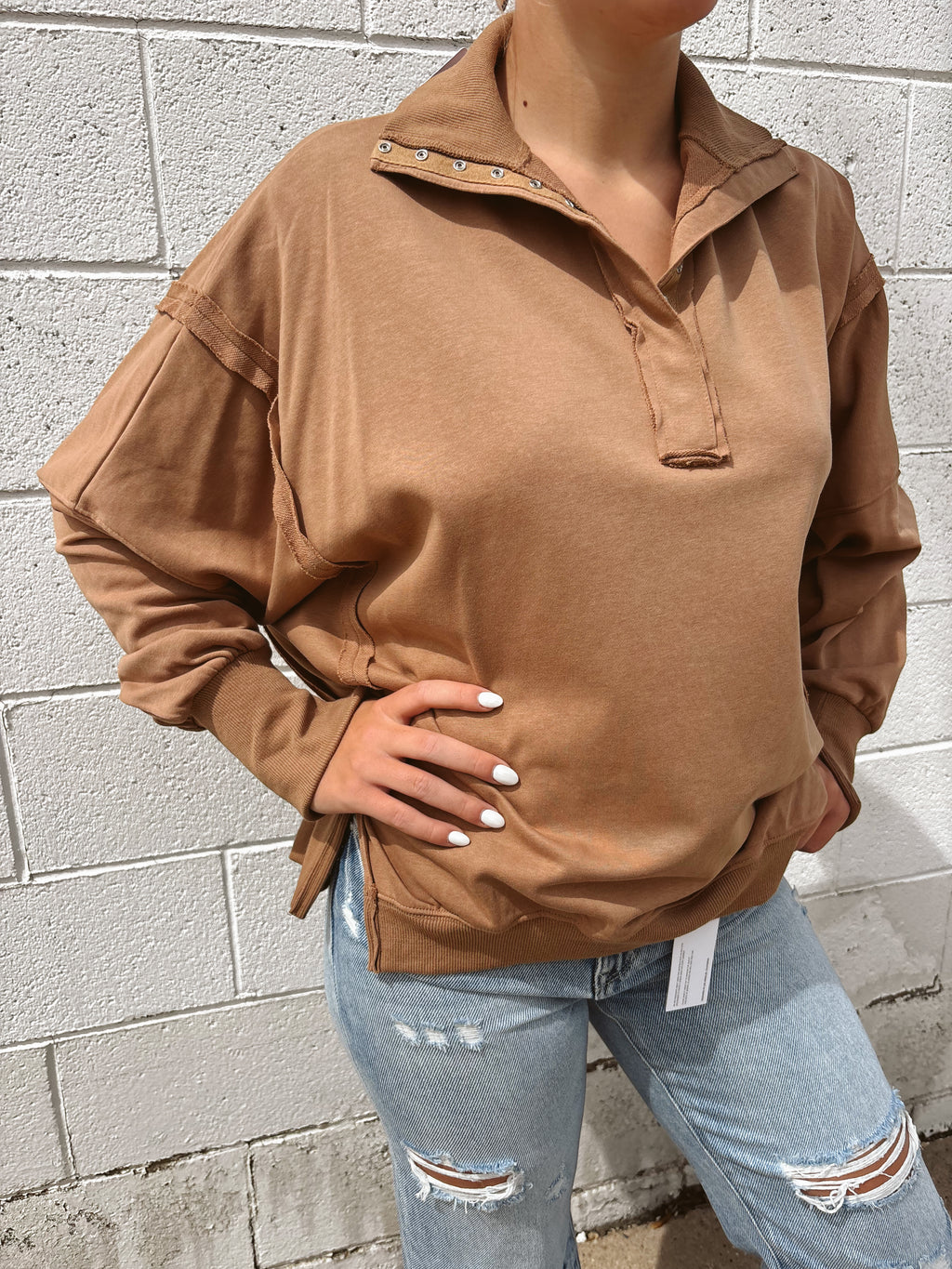 Tamika Henley Sweatshirt