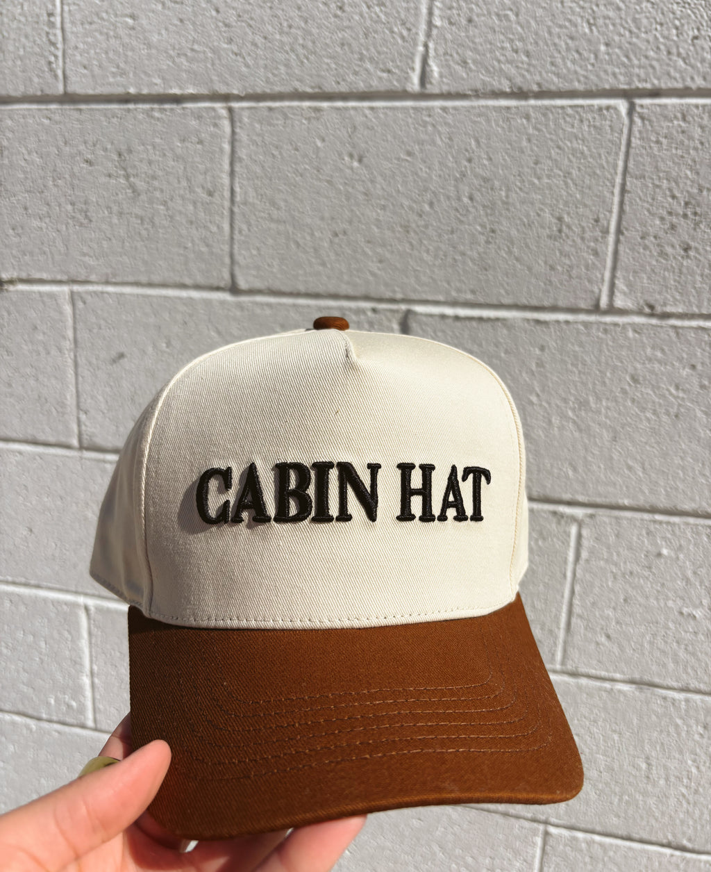 Cabin Hat - Midwest Trucker Hat Brown, Black, & Cream