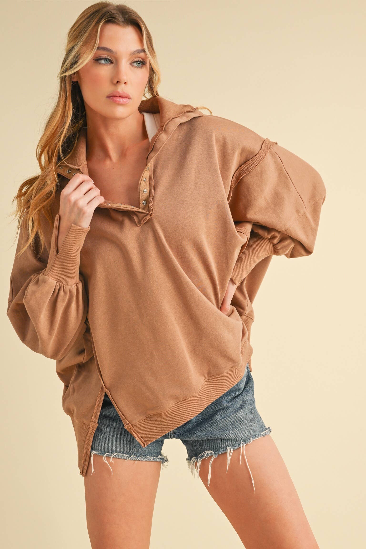 Tamika Henley Sweatshirt