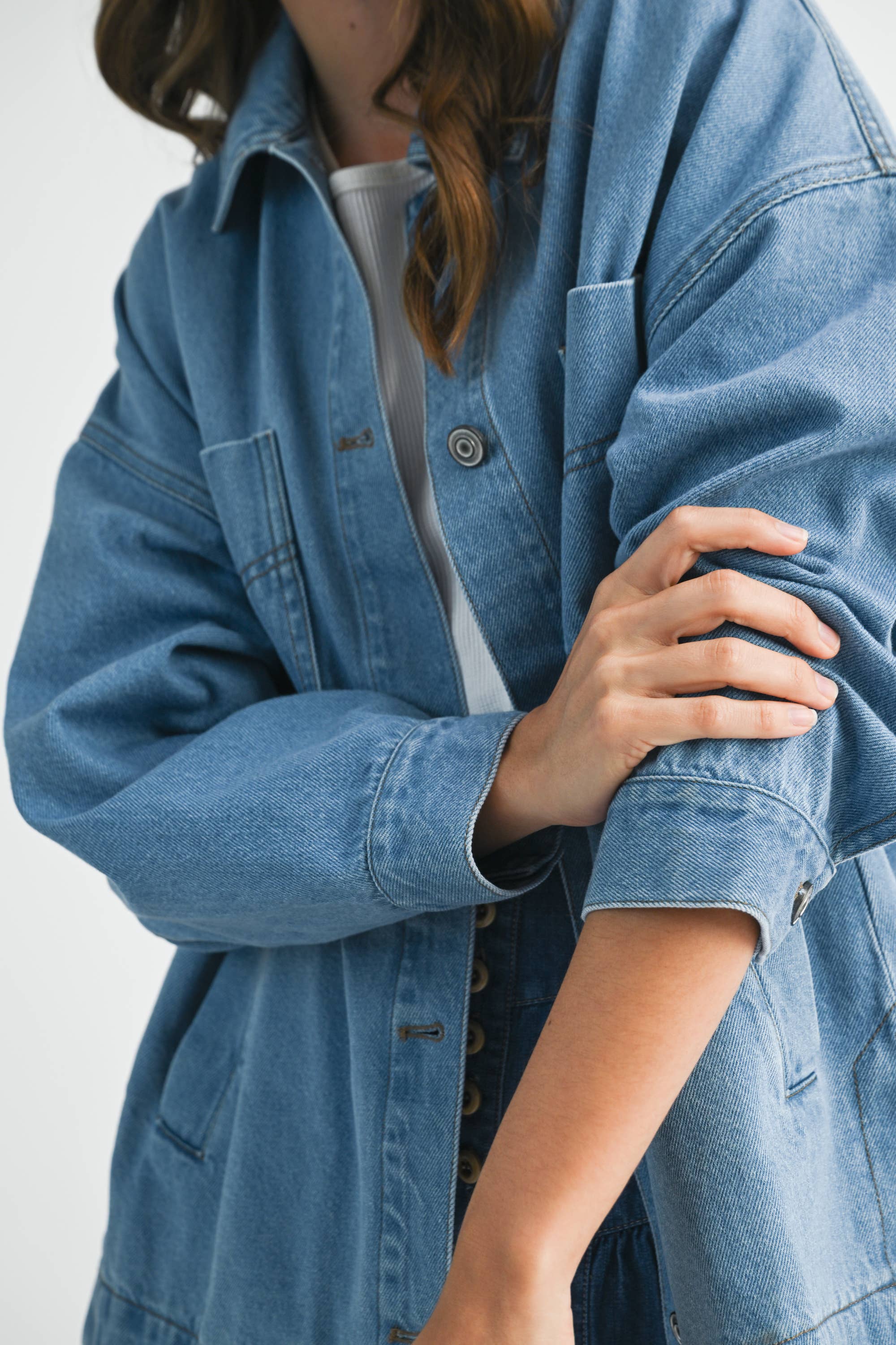 5158GK Relaxed Fit Utility Denim Jacket