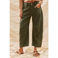 MID RISE CORDUROY BARREL PANTS