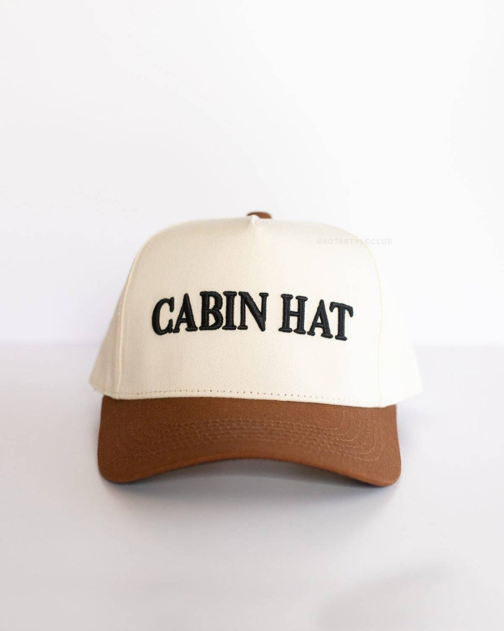 Cabin Hat - Midwest Trucker Hat Brown, Black, & Cream