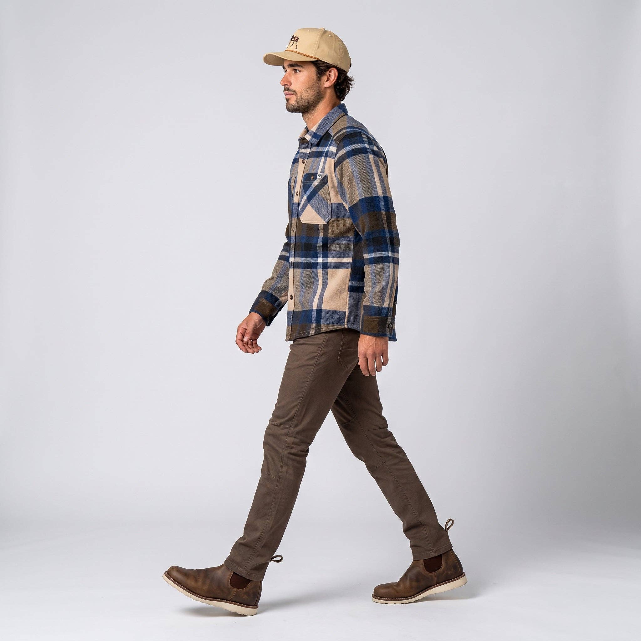 Men's Shay Faux Wool Button Down Jacket