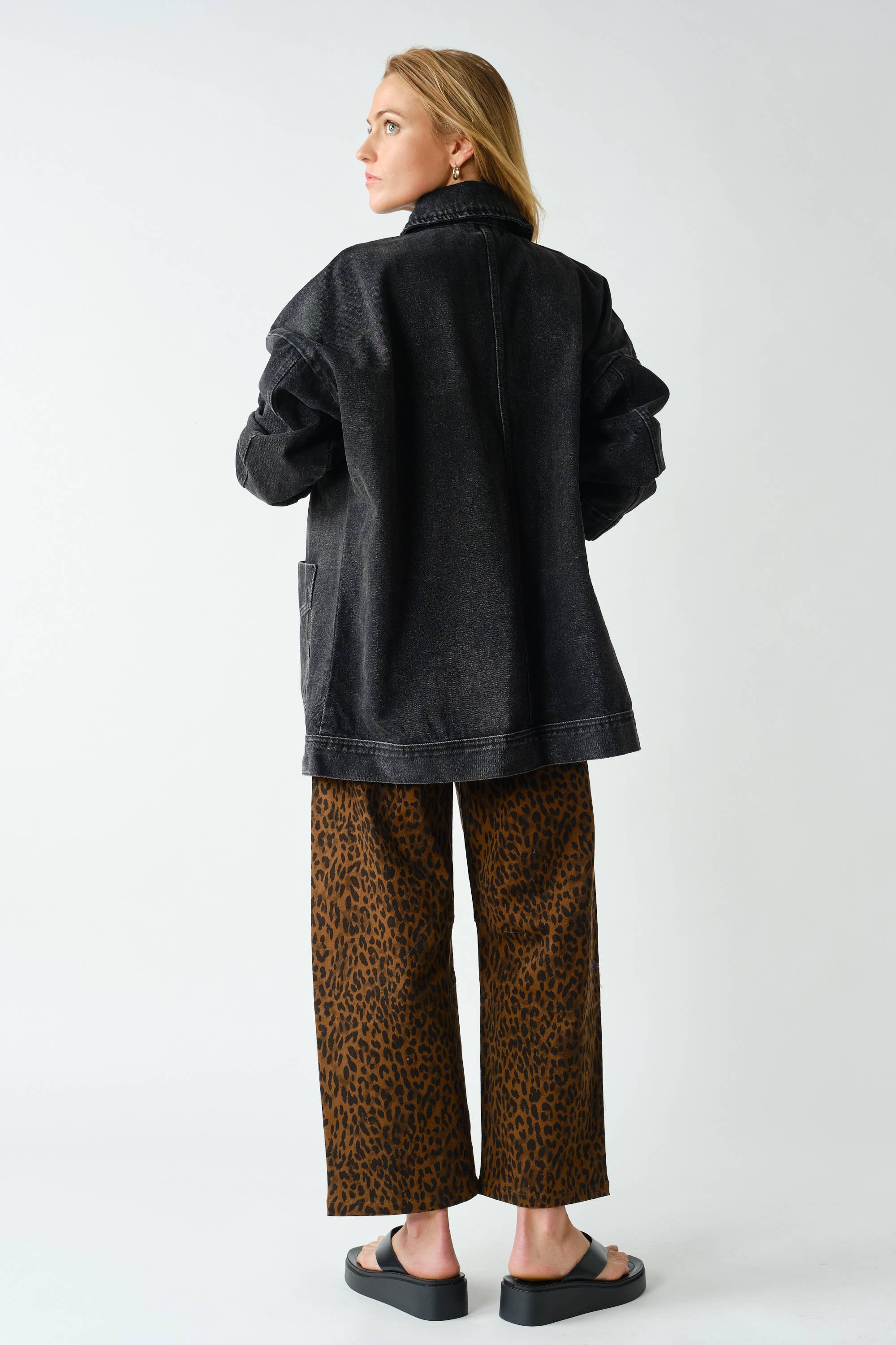 Boxy-Cut Denim Jacket