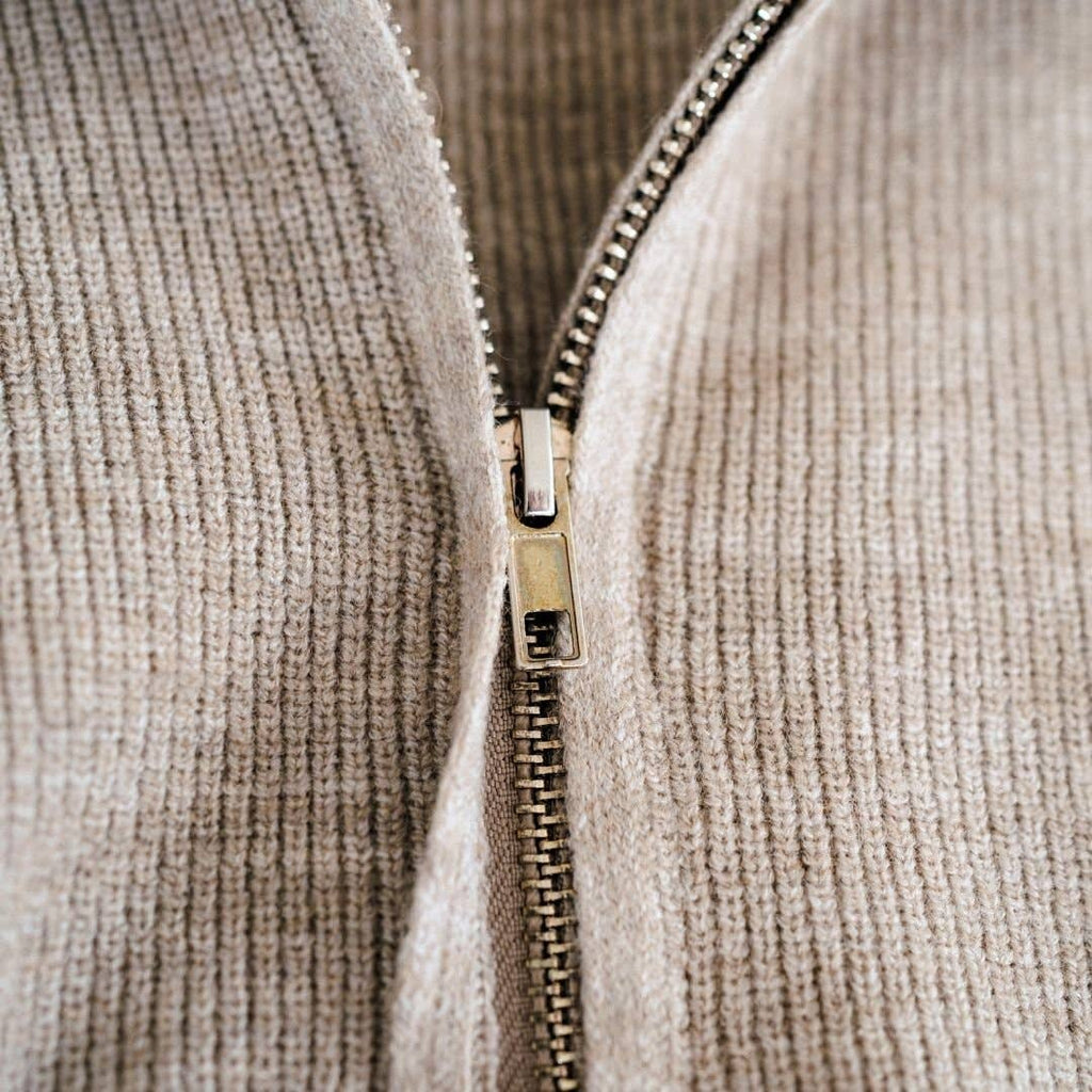 Quarter Zip Sweater Sand - Child