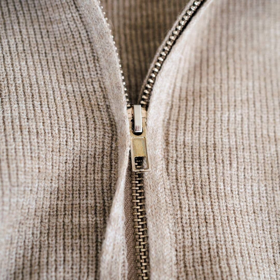 Quarter Zip Sweater Sand - Child